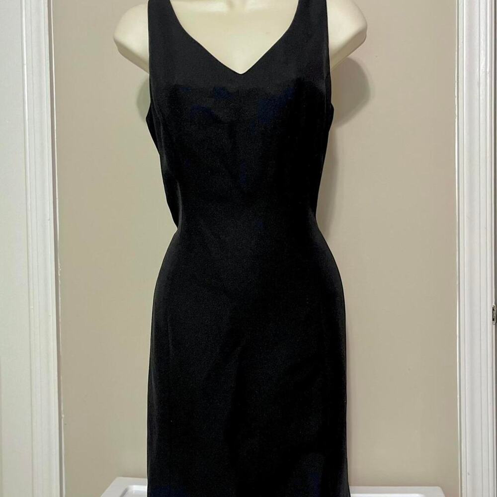 Vintage Hugo buscati 90s Black Bodycon Dress Size 8